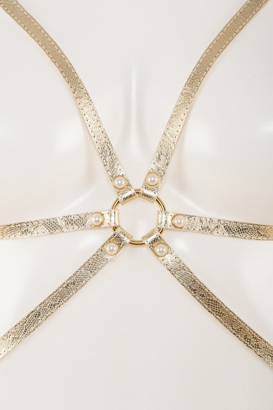 Gold Lace Harness – Fräulein Kink
